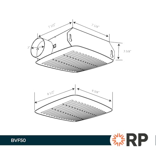 + Fans BVF50 Emerson Bath Exhaust Fan, White