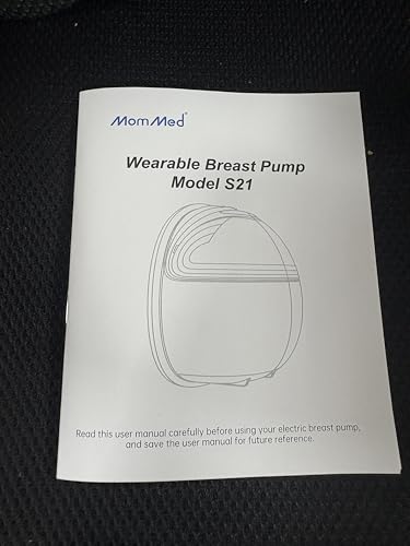 MomMed Wearable Breast Pump (Model S21) – Double Electric Hands-Free Breast Pump, Leak-Proof Design, 3 Modes (Stimulation, Expression, Auto) & 12 Vacuum Levels, Portable and Quiet, Gray, 2Pack - color: Gray