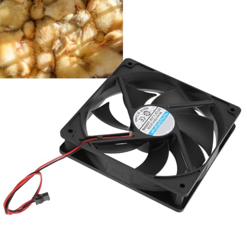 2Pcs Incubator Fan Incubator Exhaust Fan Low Noise High Power Motor | Incubator Uniform Temperature Fan for Poultry Farms Labs Lower Fan - style: Lower Fan*2pcs