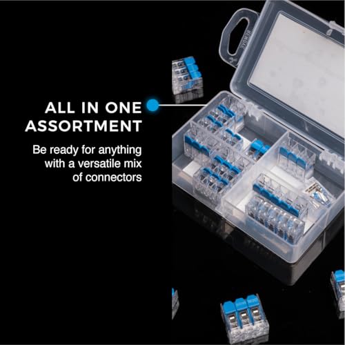 Ideal Electrical 30-1010 InSure 22 pc 10 AWG Lever Connector Kit (22 Pieces of Lever Wire Connectors) - size: 22 pc 10 AWG