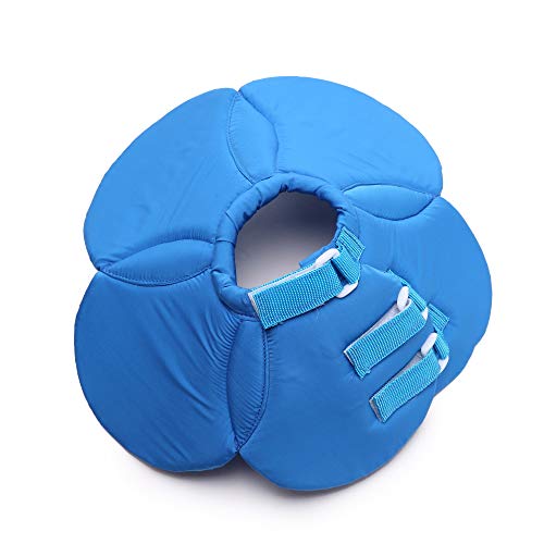 Elizabethan Collar, Soft & Waterproof Grooming & Recovery Collar for Puppy & Small Medium Dogs (L Neck:13-15in, Blue) - color: Blue, size: L Neck:13-15in