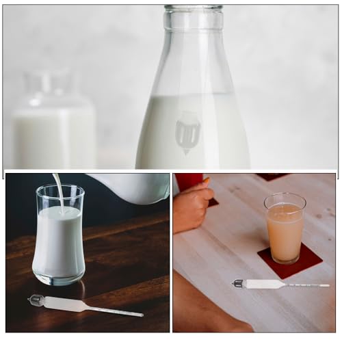 Milk Density Meter 2-Pack Lactometer for Milk and Goat Portable Hydrometer for Kitchen Liquid Measurement Precise Tester for Various Liquids 6.69 in
