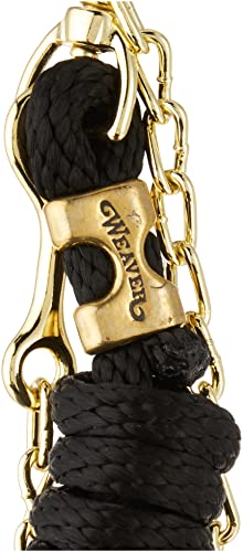 Weaver Leather Poly Lead Rope with Swivel Chain, Black, 8' 6"