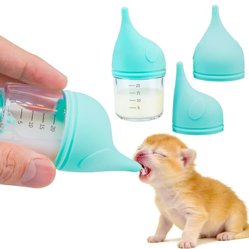 Puppy Bottles for Nursing，Kitten Bottles for Nursing，Pet Feeding Bottle，(Cyan - 20ml) - color: Cyan