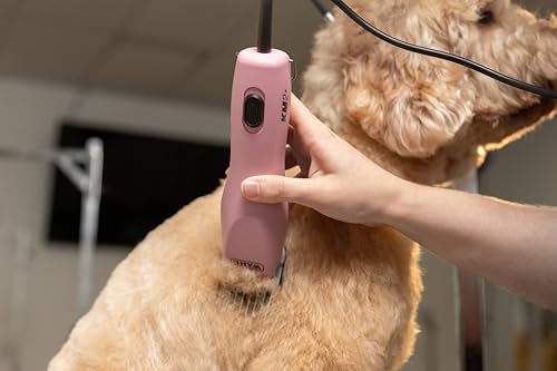 Wahl Pro Animal Thick-Curly Coat Clipper, Lightweight & Quiet, Pink | Corded Clipper for Thick and Curly Coats, Quiet 2-Speed Power, Lightweight and Ergonomic Design, Perfect for Cats and Dogs
