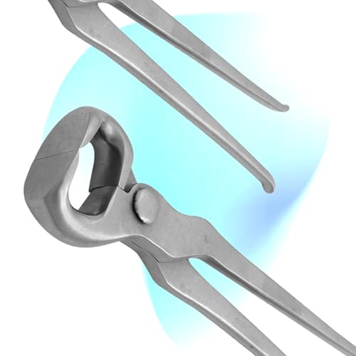 12" Curved Hoof Nipper, Carbon Steel & Chrome Vanadium Farrier Tool for Horses – Durable, Sharp & Rust-Resistant - size: 12"Curved Hoof Nipper