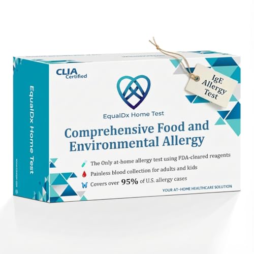 Comprehensive Food and Environmental Allergy Test for Adults & Kids- Clinical-Grade Accuracy, Cover 95% Food & Inhalant Allergic Reactions, Real Serum Sample, Painless Collection