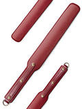 18 inch Riding Crop,Leather Paddle,Super Durable Rug Paddles,Equestrian Crops - color: Red