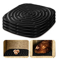 Skimzy Chicken Nesting Box Pads, 12 x 12 in Washable Reusable Nest Box Liners, 6-Pack, Breathable Drainage Design, Black