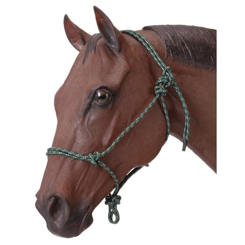 Tough 1 Horse Poly Rope Tied Halter - color: Hunter Green