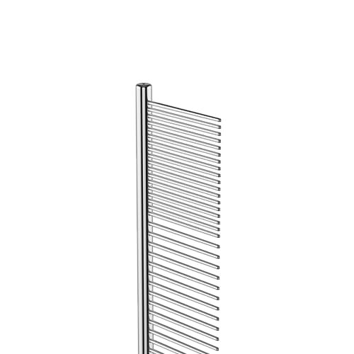 Andis 68545 Stainless Steel Pet Dematting Comb, 10in | Removes knots, mats & loose hair, lightweight balanced design, dog grooming brush accessory - size: 10 Inch