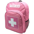 Red Emergency Bag First Aid Backpack Empty Medical First Aid Bag Treatment First Responder Trauma Bags for Riding Office Hiking Paramedics Outdoor Travel Camping Pet Dog Cat Daycare (Pink) - color: Pink