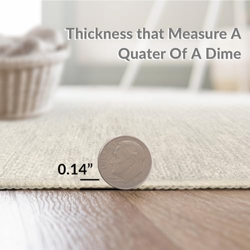 Flatwoven High Traffic Area Rug 2x3, Advanced Hygienic Entry Carpet with Footwear Disinfection Technology, Non Slip, Stain Resistant, Washable Area Rugs for Living Room, Bedroom (Gray, 2x3) - color: Gray/Pattern 14, size: 2' x 3' (Rectangular)