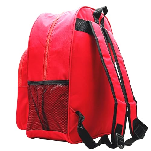Red Emergency Bag First Aid Backpack Empty Medical Treatment First Responder Trauma Bags for Hiking Outdoors Travel Camping Pet Dog Cat Daycare (Red White) - color: Red White