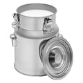 5L/1.32Gallon Stainless Steel Milk Can, Milk Jug Milk Bucket Wine Pail Bucket Bottle Liquid Container Storage Milk Container for Grain Wine Liquid,Stainless Steel Sealed Tank