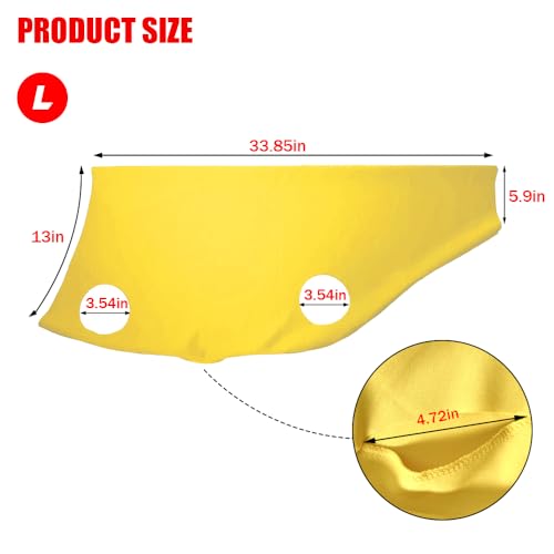 Spandex Goat Tube for Show Goats - Show Livestock Supplies: Goat Covers & Blankets (Yellow, Large) - color: yellow, size: Large