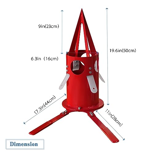 Big Bag Dispenser Bulk bBag Unloader Dischargers for Farms Construction Industry(Red) - color: Red