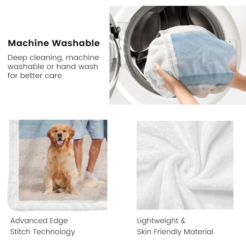 inkArts Personalized Photo Blankets, Customized Blankets with Pictures, Fleece Throw Blanket, 30x40 inches, Lightweight, Durable, Machine Wash, Unisex, Christmas Theme - color: 3 Photos
