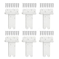 6 Pack 6" Door Hinges,280 Lbs Capacity Heavy Duty Gate Hinges, | Matte white T-Strap Shed Gate Hinges,Barn Door, Shed Doors, rust-resistant,durable (6 inch- U - 6 Pack)-Patent Pending - size: 6 inch- U - 6 Pack