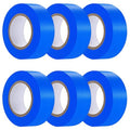 6 Pcs Dark Blue Flagging Tape,Non-Adhesive Plastic Ribbon Neon Marking Roll | 1inch*600ft, Marking Tape for Tree Marking, Hunting, Boundaries and Hazardous Areas,Trail Marking - color: Dark Blue