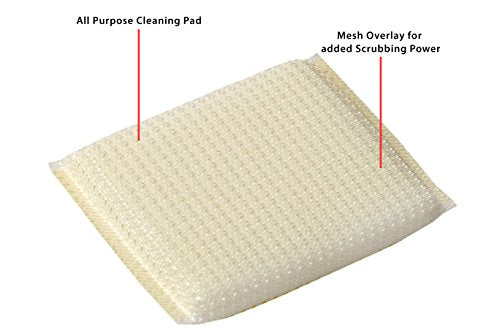 Multi-Purpose Scouring Pad by Scrub-It - Non-Scratch Cleaning Dobie Pads for Pots, Pans, Dishes, Utensils & Non-Stick Cookware - Sponge Scrubbers Use for Kitchen, Bathroom & More (12 Pack) - size: 12 Pack