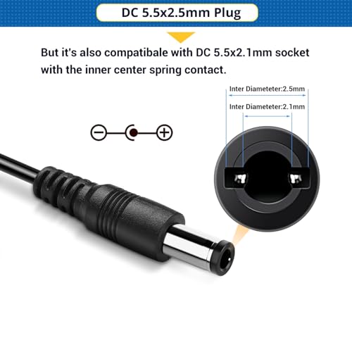 Facmogu Adjustable Power Supply 3V-12V 2A, Universal AC/DC Adapter | 100-240V with Variable Voltage Control for LED Strip, Router, Fan, Speed Controller | Multi Voltage Replacement Power Adapter - size: 3-12V 2A