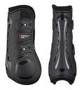 LeMieux Impact Responsive Horse Tendon Boots - Protective Gear and Training Equipment - Equine Boots, Wraps & Accessories - Tendon Protection and Support (Black/Medium)