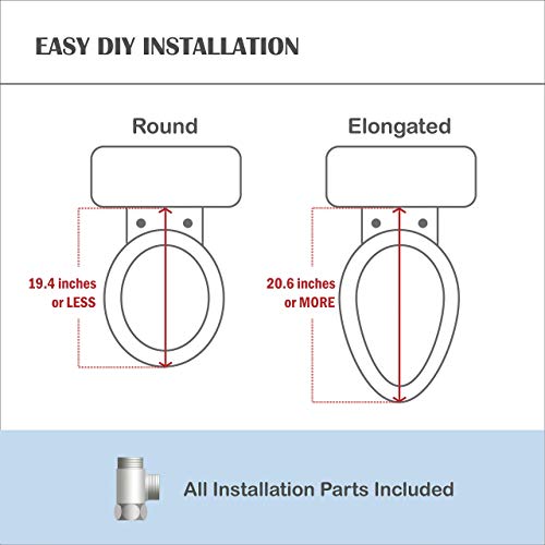 Lotus Bidet ATS-1000 Elongated with Enema Wash (Purestream) for constipation relief, Heated Seat With Remote Control, Temperature Controlled Wash, Warm Air Dryer, Easy DIY Installation, Made in Korea.