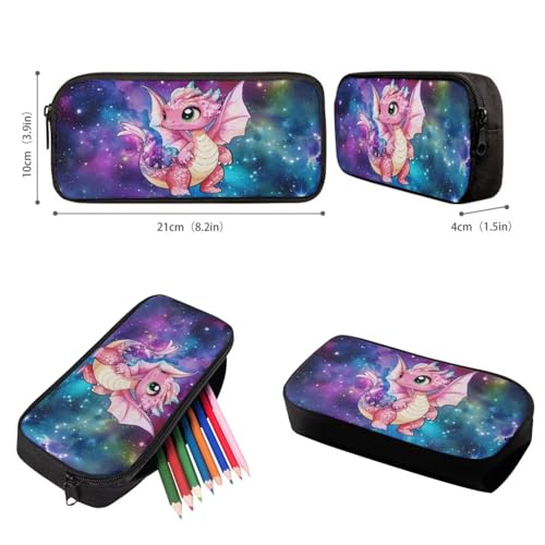 Upetstory Galaxy Dragon Backpack for Girls Boys Kids School Bag Set with Lunch Box Pencil Case Teen Schoolbag Elementary Kindergarten Preschool Bookbag Water Bottle Sleeve Book Cover 5 in 1 - color: Dragon