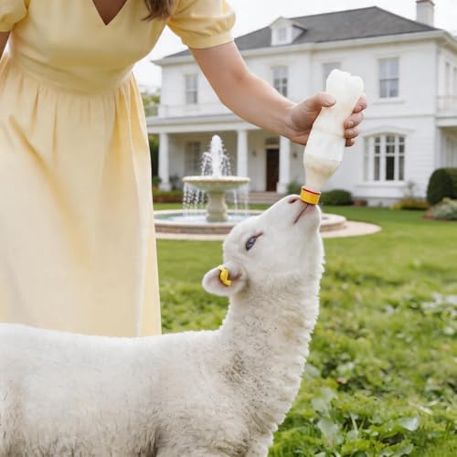 15 Pack Goat Nipples, Soft Goat Bottle Nipples for Baby Goats, Flexible Goat Nipples for Feeding Baby Goats, Replacement Livestock Feeding Nipples for Goat Milk Bottles