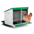 2-Compartment Reverse Roll Away Chicken Nesting Box for 10 Hens, Classic | Exterior Egg Collection, Clean & Protected Eggs, Removable & Washable Trays, Weatherproof Galvanized Steel, Well Ventilated