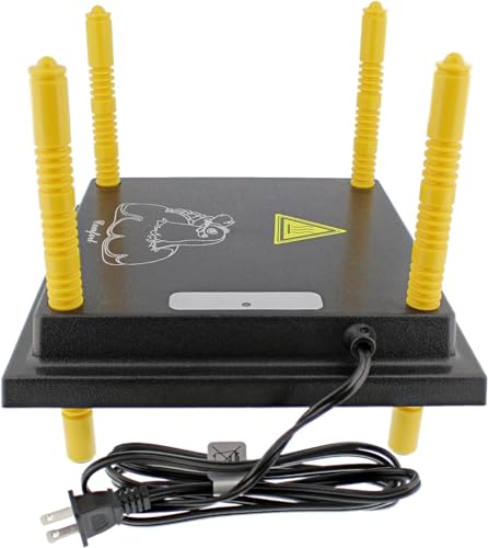 Premier 1 Chick Brooder Heating Plate – 12"x12", Warms Up to 20 Chicks | Alternative to heat lamp. 22 watts vs 175–250W for a heat lamp. Adjustable push-button legs. 110V, 70" cord. Up to 20 chicks.