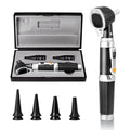 Scian Otoscope - Ear Scope with Light, Fiber Optic Otoscopes with Hard Plastic Case, Pocket Ear Infection Detector for Nurses,Kids,Elders,Home Use (Black) - color: Black