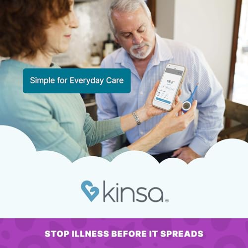 Kinsa Smart,Fever, Digital Medical Baby, Kid and Adult Termometro - Accurate, Fast, FDA Cleared Thermometer for Oral, Armpit or Rectal Temperature Reading - QuickCare | Fast, accurate, FDA-cleared medical termometro for babies, kids and adults