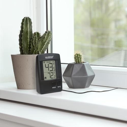 La Crosse Technology 314-1410 Battery Operated Digital Thermometer with Wired Probe