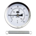 Brannan Clip on Pipe Clamp HVAC Thermometer - Clip on Thermometer Pipe Temperature Gauge for Measuring Temperatures of HVAC Hot Water Pipes and Radiators