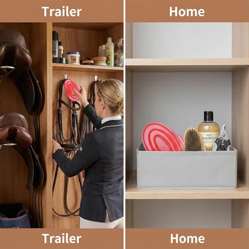 horse brush Rubber Curry Brush Red Grooming Tool With Flexible Nubs Easy Grip Handle For Coat Cleaning Mane Tail Care Barn Tack Kit Daily Use - color: Red