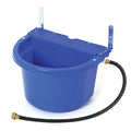 Little Giant® Automatic Animal Waterer | DuraMate Float Controlled Automatic Waterer for Livestock | Heavy Duty and Durable | Made in USA | 4 Gallon (Blue, 4 Gallon) | Float-Controlled Auto-Refill, Attached 30 Inch Hose Connects to Outdoor Tap, Metal Moun