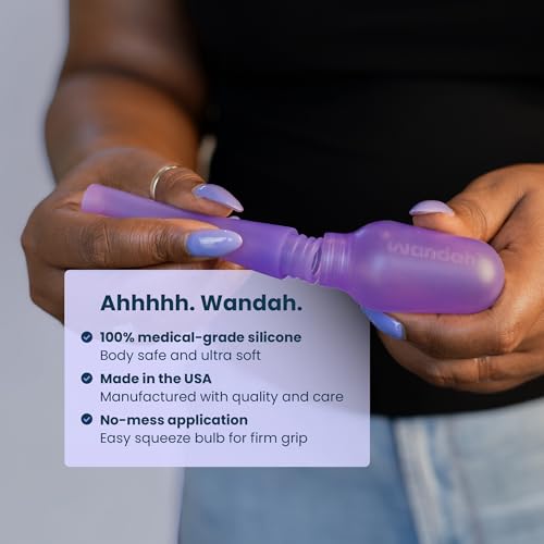 Wandah - Reusable Vaginal Cream Applicator for Women - Soft Medical-Grade Silicone, for Generic Estradiol, Estrace, and Premarin Vaginal Cream. Made in Maine, USA.