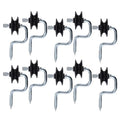 Electric Fence Wood Post Screw-in Corner Insulators Bracket, Black，10pcs | Wood Post Anchors, Corner Polyrope Insulators - style: B010-10pcs