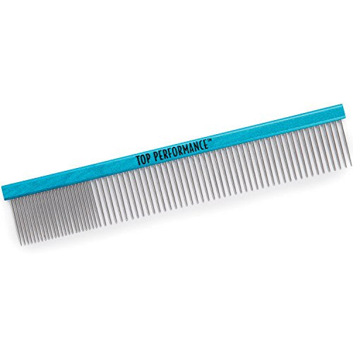 Master Grooming Tools Aluminum Finishing Comb — Versatile Combs for Grooming Dogs, 10", Black - size: 10 "