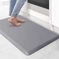 KitchenClouds Kitchen Mat Cushioned Anti Fatigue Rug 17.3"x28" Waterproof Non Slip Standing Desk Mat Comfort Floor Mats for Kitchen House Sink Office (Grey) | Water-Resistant, Non-Slip, Easy to Clean Comfort Floor Mat for Kitchen, Sink & Office, Multiple