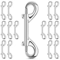 ERKOON 15 Pack Heavy Duty Snap Hooks Double Sided Clips for Hanging Horse Tack Sling Feed Buckets Dog Leash Collar Key Chain Zinc Alloy Metal Snaps Clip(3-1/2 Inch) - size: 3-1/2 Inch
