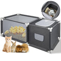 49.6"x19.7"x19.7" Brooder Box for Chicks with Dual Zipper Doors, Oxford Fabric & Mesh Chicken Brooder Box with Two-Zone, Small Animals Playpen Indoor Outdoor for Chicks, Ducks, Kitten, Puppy, Rabbits