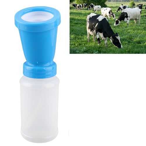 300ml Teat Dip Cup, Green Non-Return Teat Dipper for Cow Sheep Goat Nipple Cleaning Reusable Udder Care Tool for Dairy Farm Cattle Milking Supplies