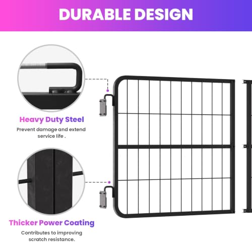 Farm Horse Stall Gate 48 Inch Wide Durable Steel Two-Way Door Guard with Thicker Protective Coating Prevents Warping and Cracking Essential Accessory for Barns and Livestock Pens