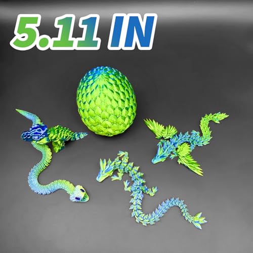 5 Pcs，12" 3D Printed Dragon Eggs,Dinosaur Egg,Crystal Dragon Toys,Snake Eggs, Animals,Fidget Toy,Desk Executive Toy，Easter Eggs Basket Stuffers,Toys for Boys Kids Teen 5-7 4-6 8-12 - color: Tt-01