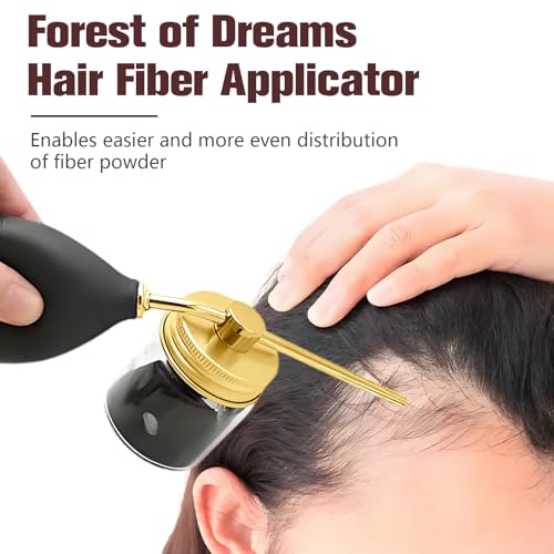 Spray Applicator — for the accurate jetting of fibrous and powdered substances, equipped with an all-in-one powder dispenser and spray bottle - color: Golden（Applicator+Bottle）
