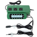 REPTI ZOO Reptile Digital Thermometer Hygrometer Controller for Tank Terrarium - Waterproof Reptile Timer with Thermostat Controller Lighting Timer - color: Thermometer Hygrometer Controller