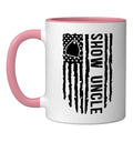 Livestock Show Uncle US Flag Livestock Show Uncle Ceramic Mug, Pink/White, 11oz - color: Pink/White, size: 11 Ounces